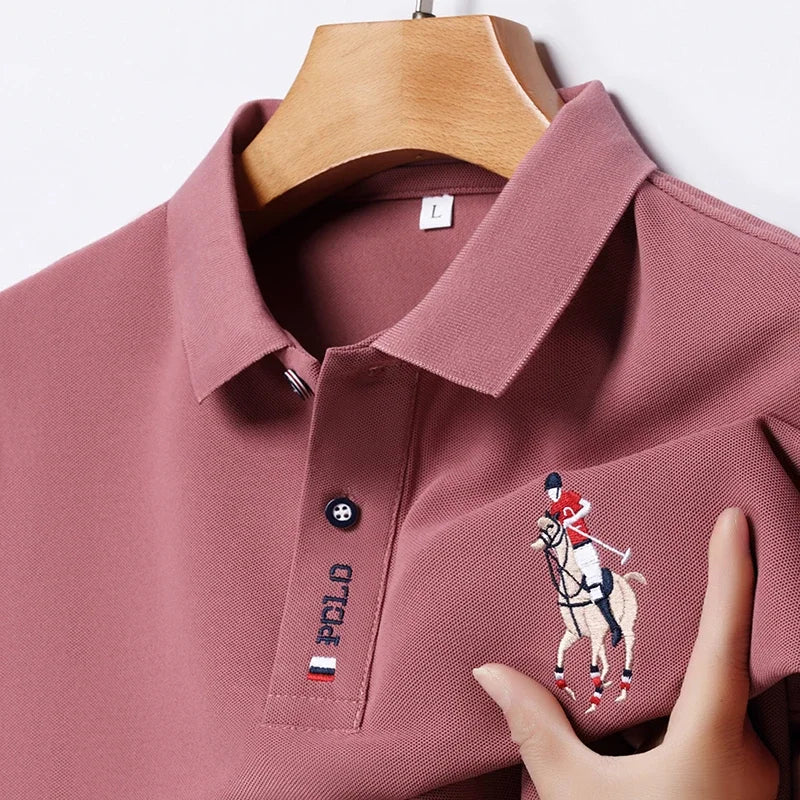 Camisa Polo Masculina Bordada – Estilo Sofisticado e Conforto Incomparável para o Verão