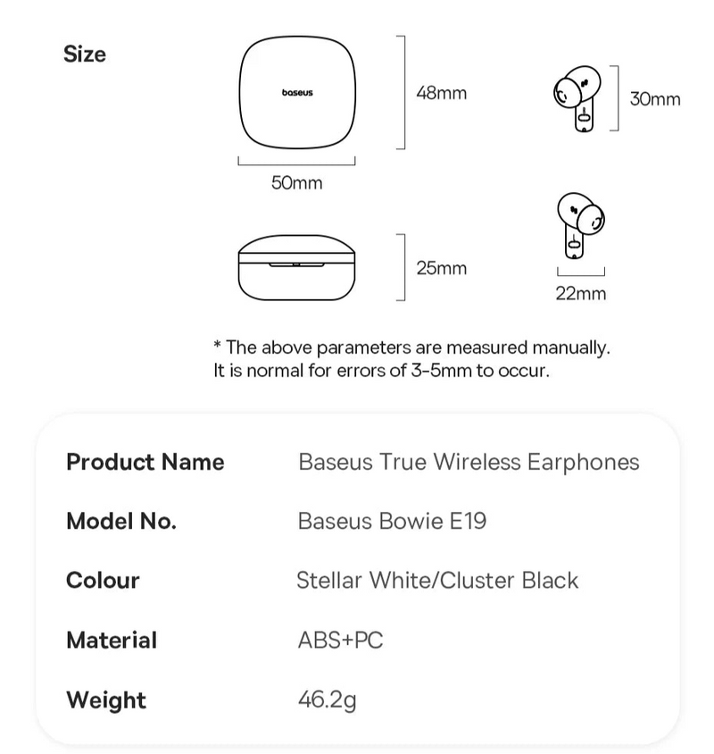 Fones Baseus Bluetooth 5.3: Graves Potentes, Conforto e 33h de Bateria!