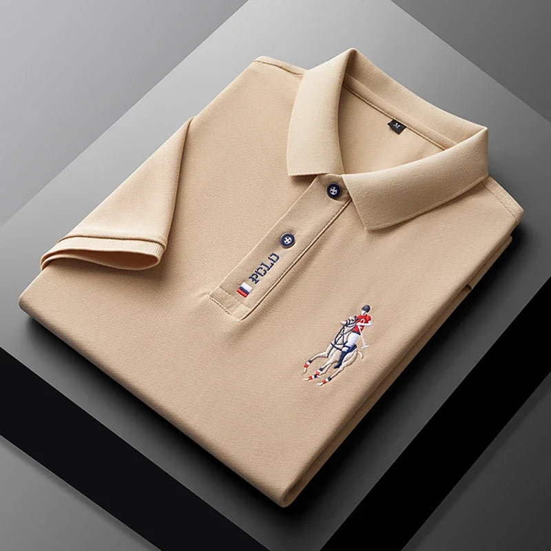 Camisa Polo Masculina Bordada – Estilo Sofisticado e Conforto Incomparável para o Verão