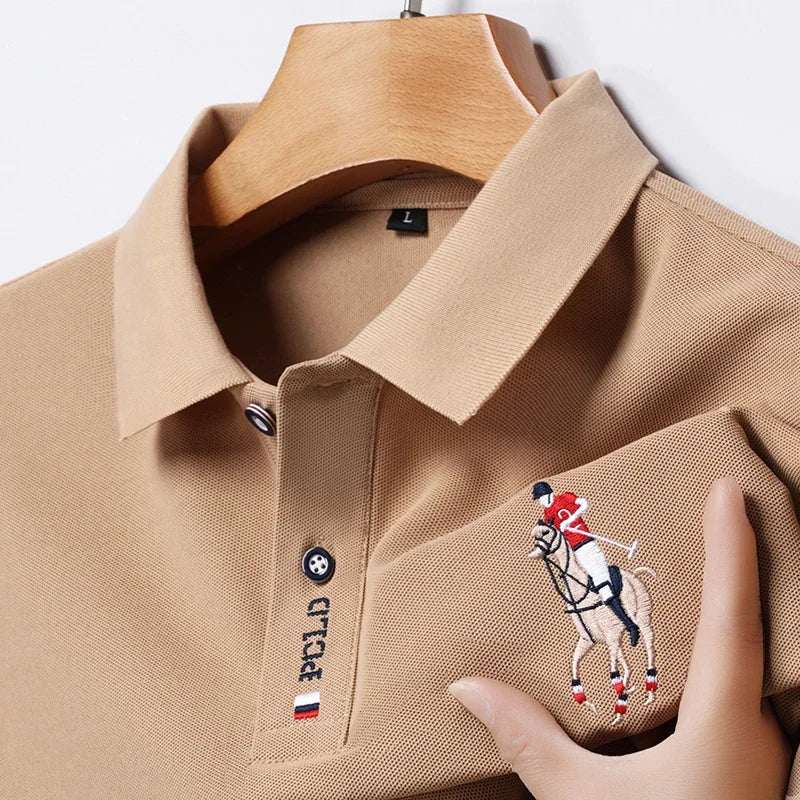 Camisa Polo Masculina Bordada – Estilo Sofisticado e Conforto Incomparável para o Verão