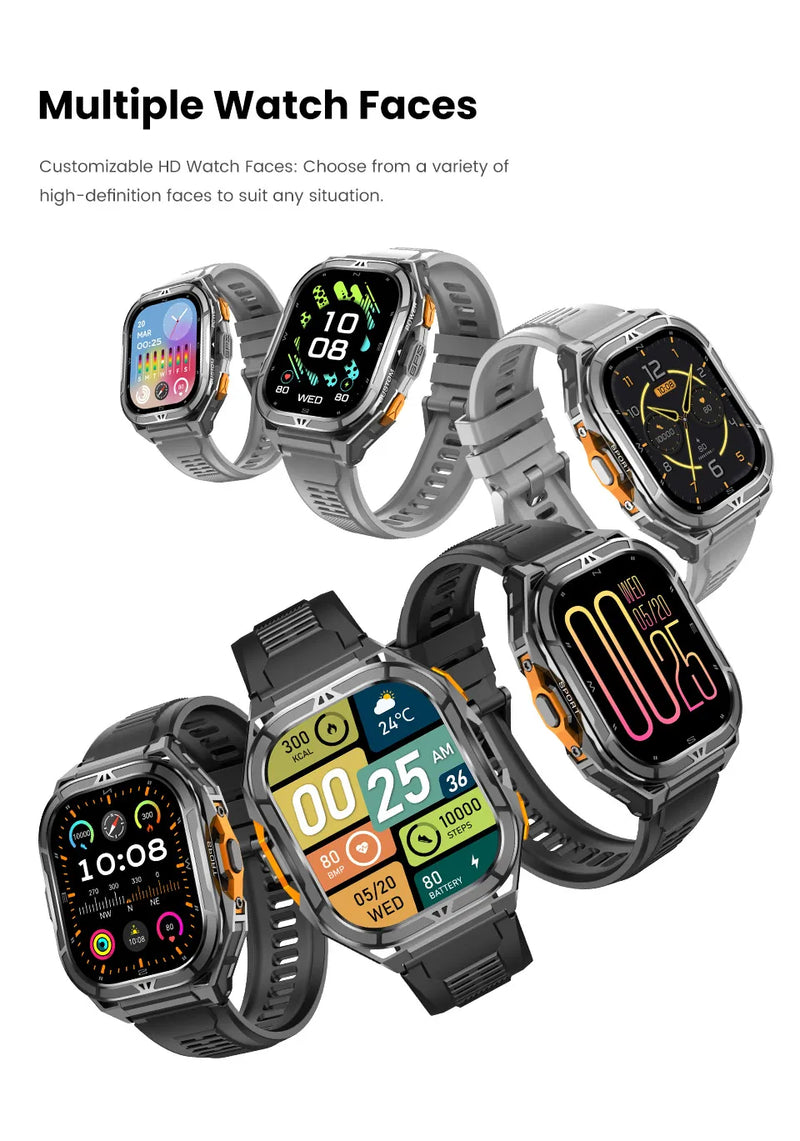 Relógio Inteligente PAAZOMU GPS 2025 - Tela AMOLED HD 50 mm - Resistente à Água 5ATM - Lançamento