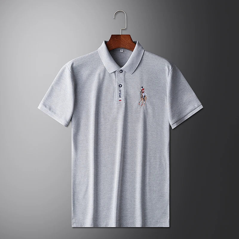 Camisa Polo Masculina Bordada – Estilo Sofisticado e Conforto Incomparável para o Verão