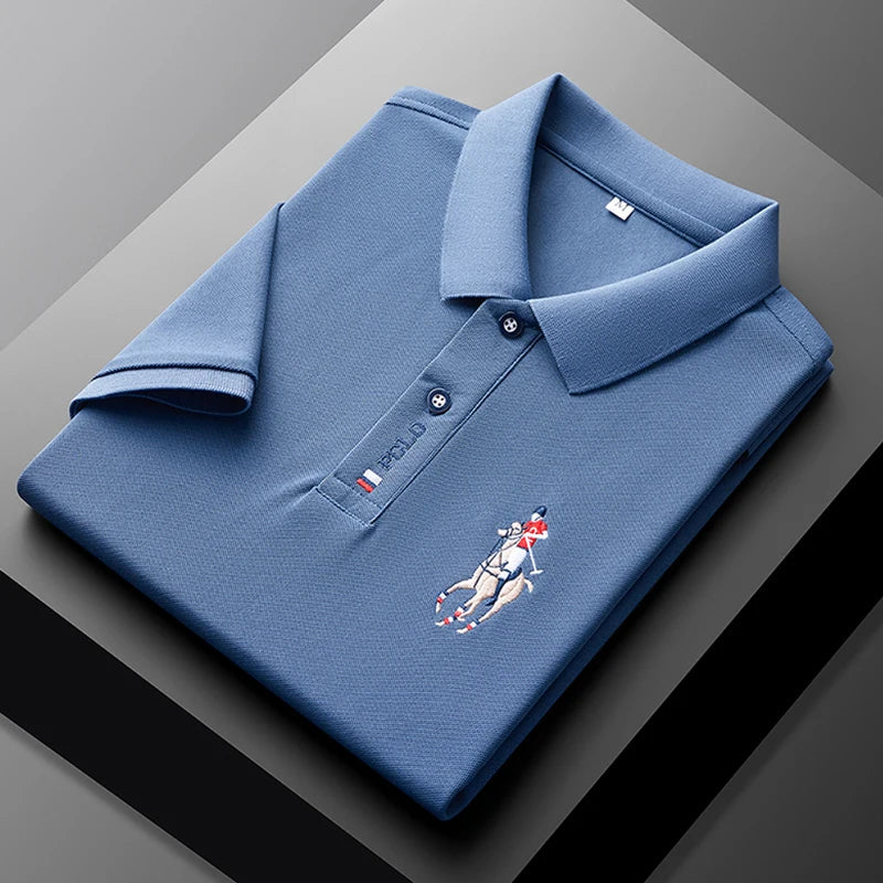 Camisa Polo Masculina Bordada – Estilo Sofisticado e Conforto Incomparável