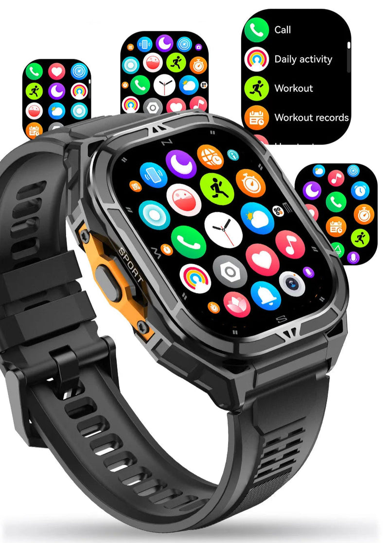 Relógio Inteligente PAAZOMU GPS 2025 - Tela AMOLED HD 50 mm - Resistente à Água 5ATM - Lançamento
