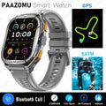 Relógio Inteligente PAAZOMU GPS 2025 - Tela AMOLED HD 50 mm - Resistente à Água 5ATM - Lançamento
