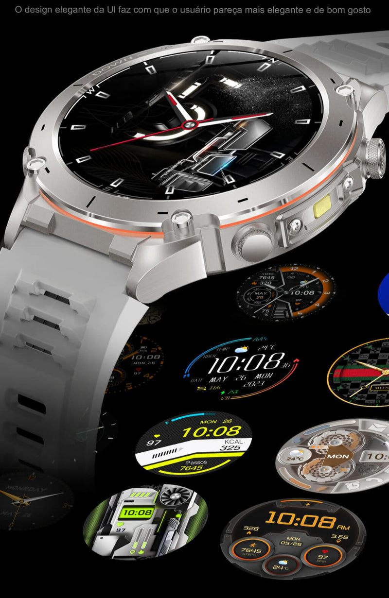 Relógio Smartwatch PV Y101 GPS AMOLED 05ATM