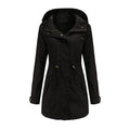 Trench Coat BERNAGARCIA® em Poliéster com Capuz – Elegância Leve para o Dia a Dia